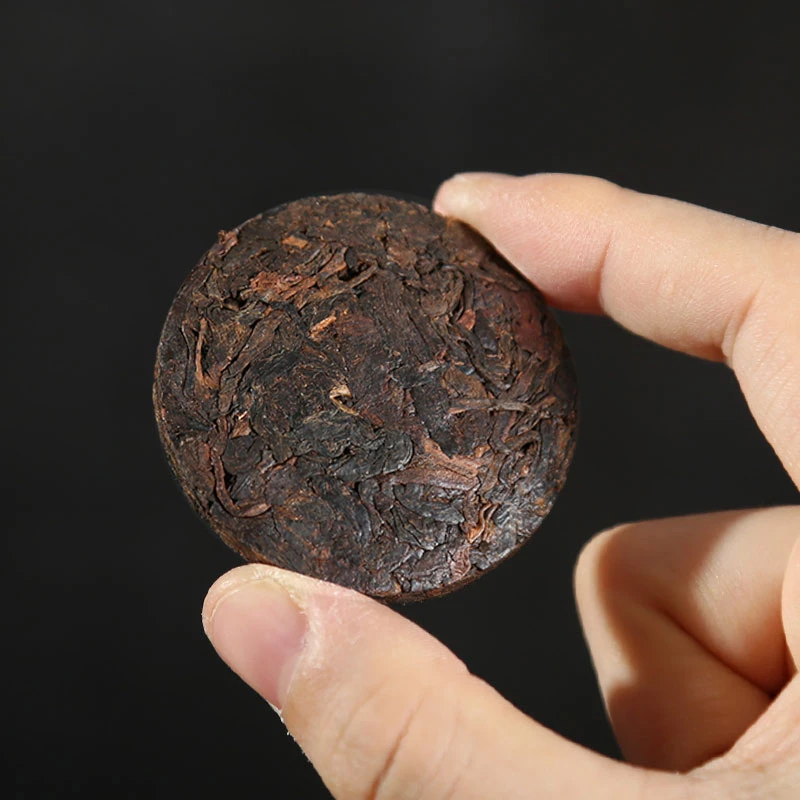 2022年冰岛古树茶小玉饼普洱茶熟茶原产地发货茶者茶叶饱满甘甜