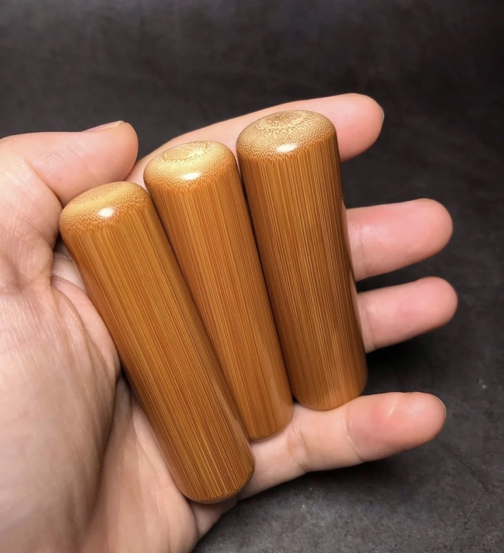 正宗实心玉竹金条掌中宝直切倒角工艺手工打磨镜面抛光原皮原色