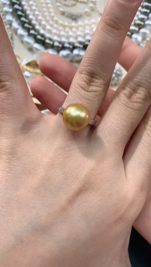 【闪购商品】海水珍珠戒指18K金镶嵌A24|5800