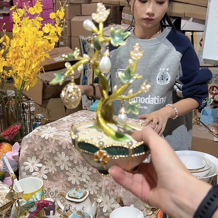【闪购商品】珐琅彩摆件花