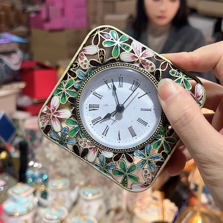 【闪购商品】珐琅彩座钟花