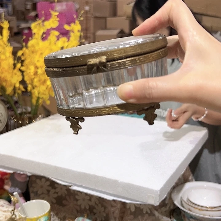 【闪购商品】印度黄铜首饰盒花