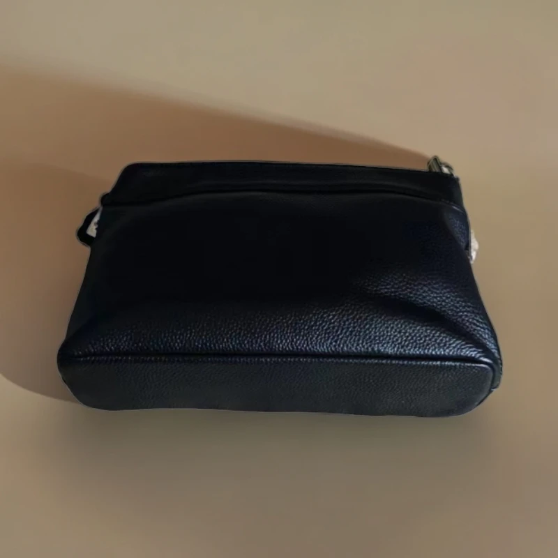 百搭头层牛皮休闲轻奢女士新款时尚斜跨包6395