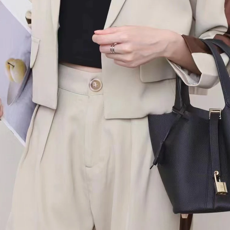 【林姐精选】大牌同款休闲气质单肩手拎包肩包百搭潮流C1菜篮子202#