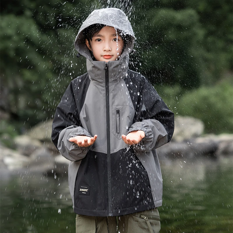 儿童装男童冲锋衣2024新款春秋三合一可拆卸外套秋装男孩秋季衣服