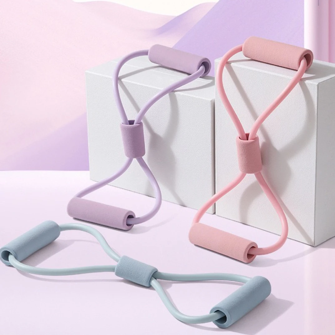 多功能开肩美背8字拉力器耐用材质训练器拉力绳拉伸便携伸展运动