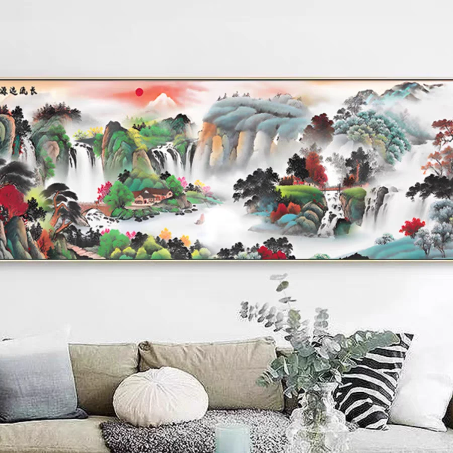 源远流长150大格十字绣2024新款客厅大款刺绣