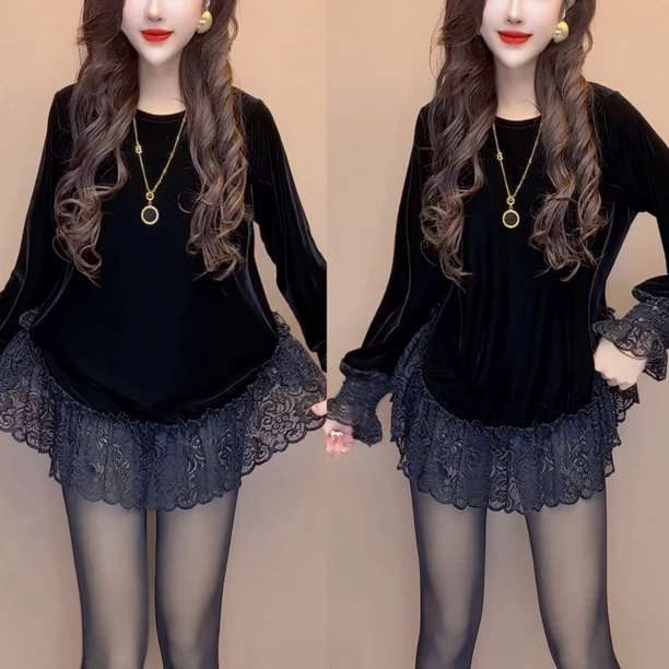 娃娃衫女气质百搭宽松洋气上衣女875544