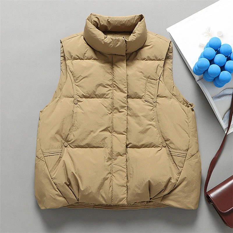 2024年秋冬新款棉服马甲女韩版外穿百搭洋气坎肩背心棉服马夹