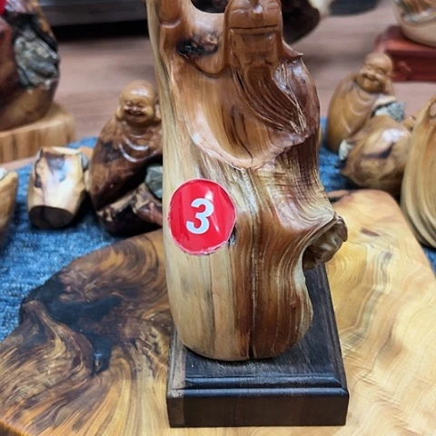 木太行崖柏手把摆件