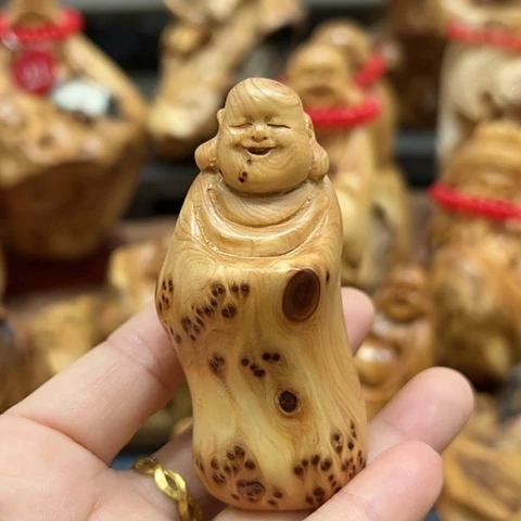 木太行崖柏手工摆件