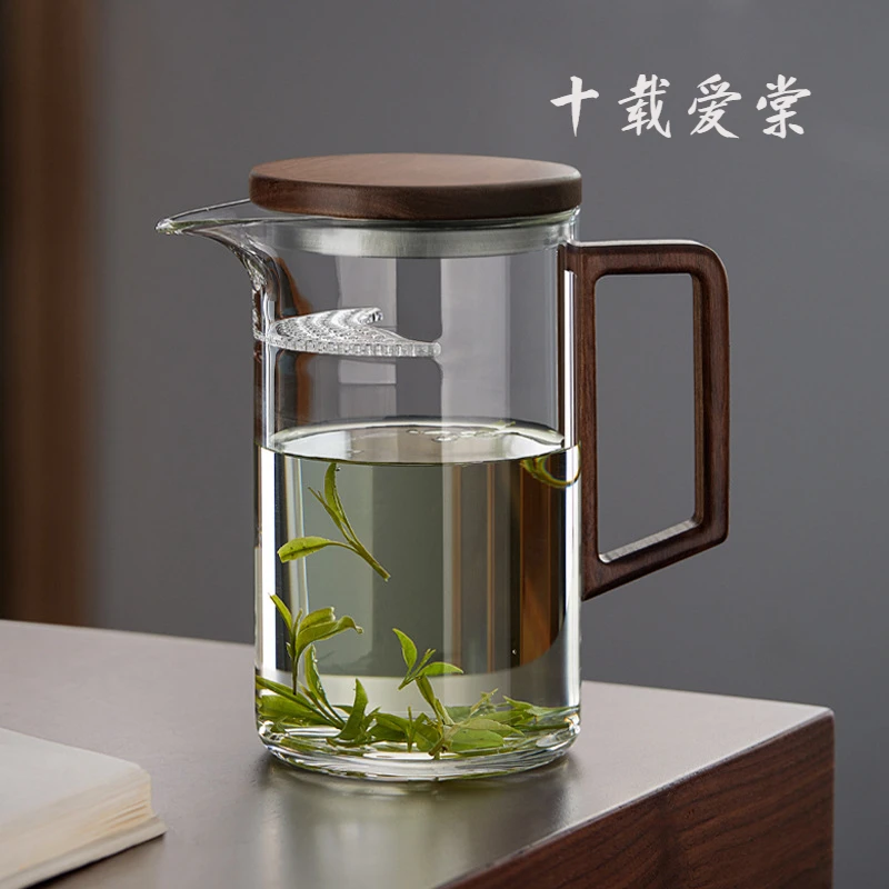 十载爱棠玻璃茶杯分茶器加厚手工高档简约公杯功夫茶海茶具公道杯