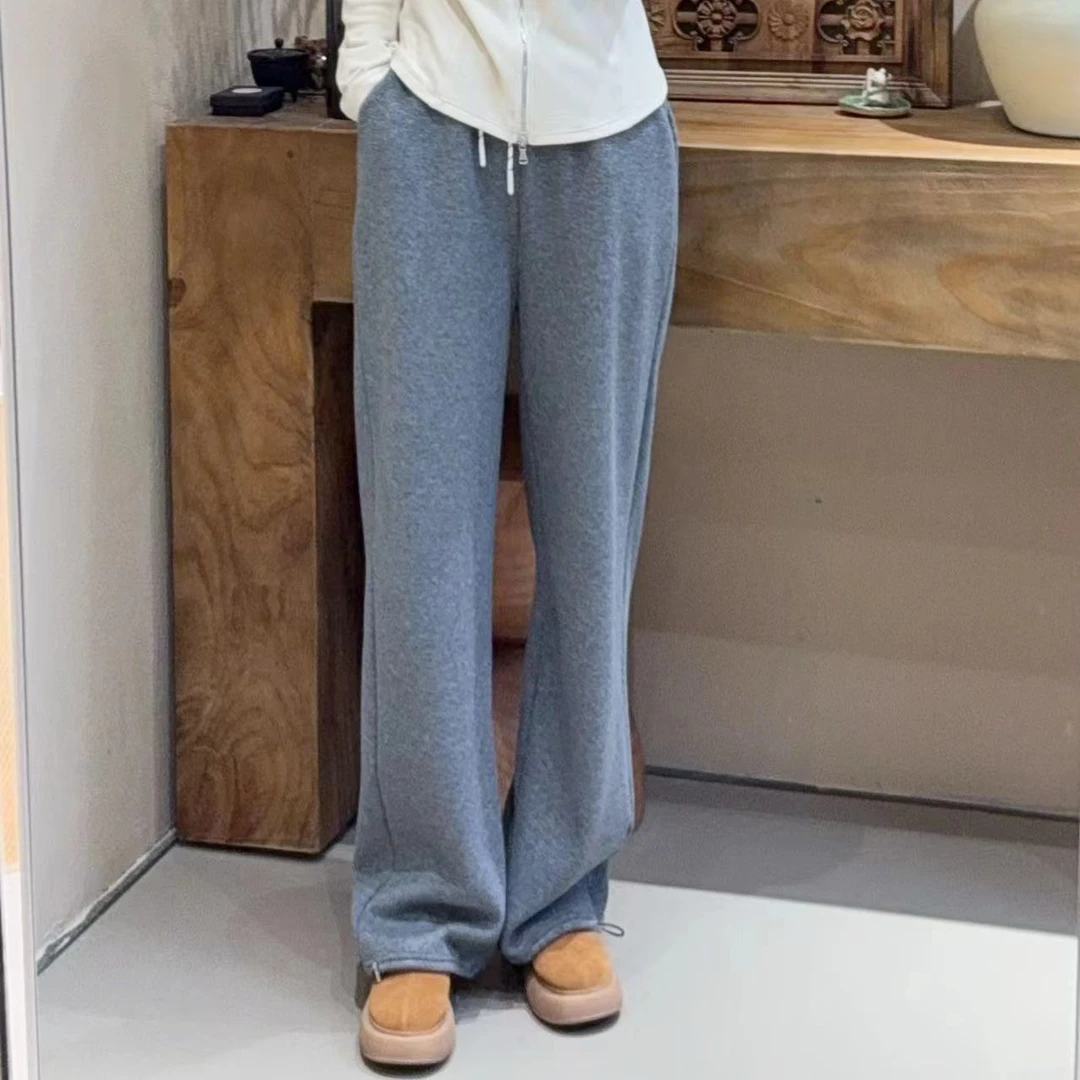 男女同款加绒保暖卫裤(9351#B6-4)M约长99-98