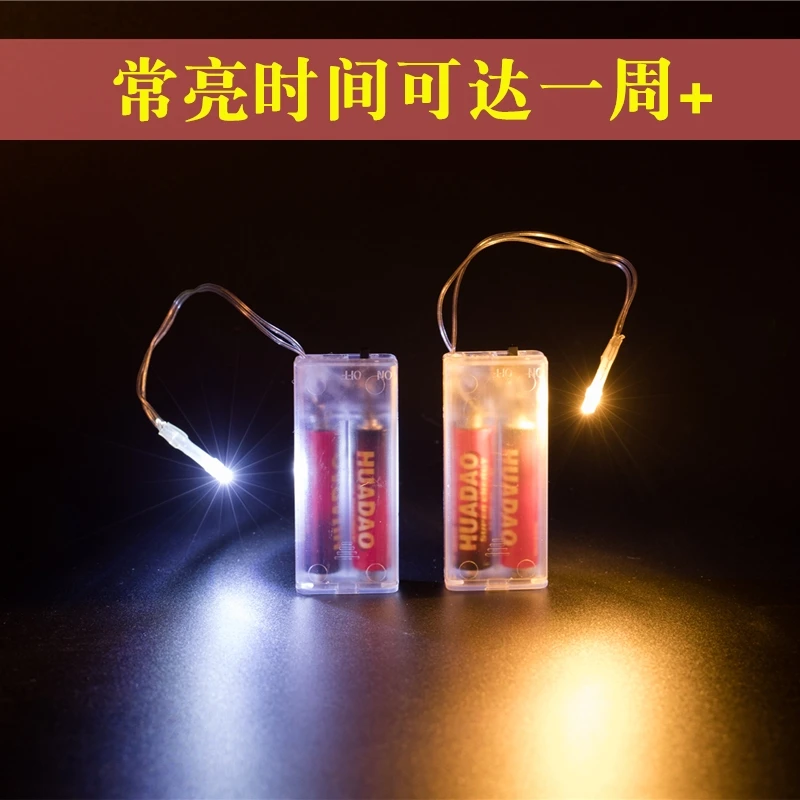 led发鸟灯运输灯运鸟灯不插电手工手办DIY小灯泡电池单个光源白光