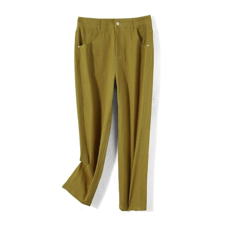 28957【MU系列】复古磨毛直筒休闲裤22415209K6