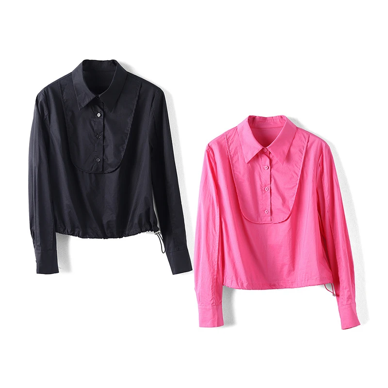 32142【哈系列】纯色翻领通勤衬衫HNC102