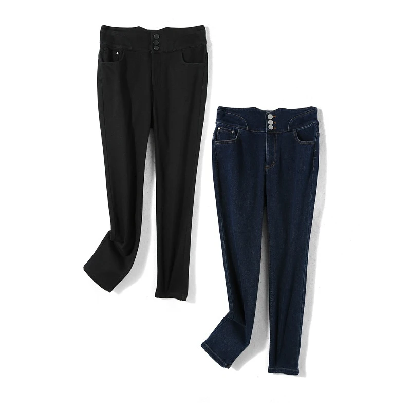 29003【MU系列】修身磨毛百搭牛仔裤22412329K