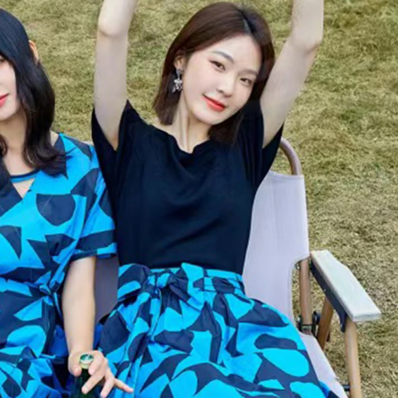 350087【伊系列】印花百搭T恤Y23X3T3620