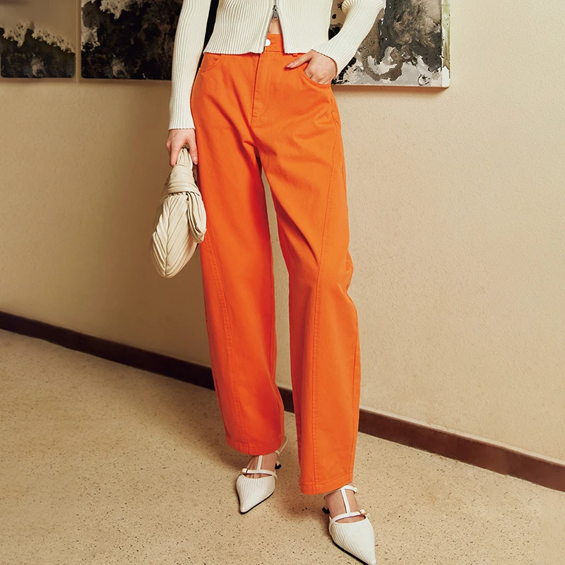 32266【依系列】时尚哈伦牛仔裤