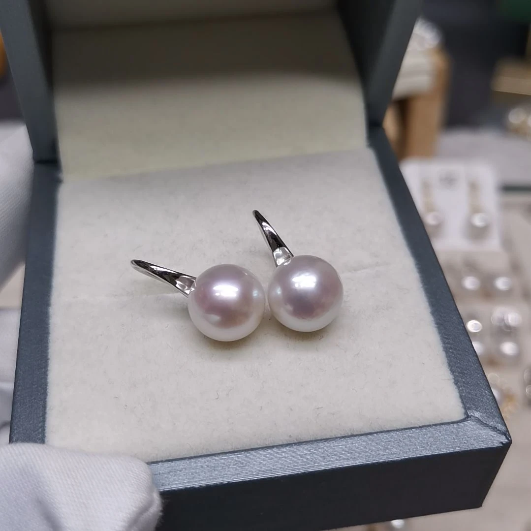 【闪购商品】淡水珍珠耳饰银S925镶嵌晓****n