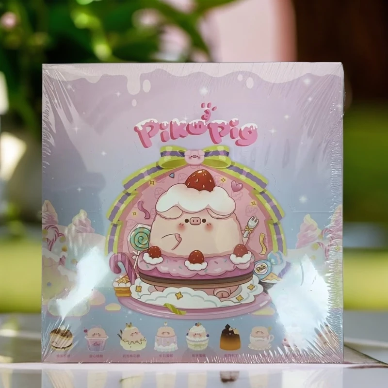 【拆盒】pinkpig屁可猪甜品盲袋盲盒潮玩摆件