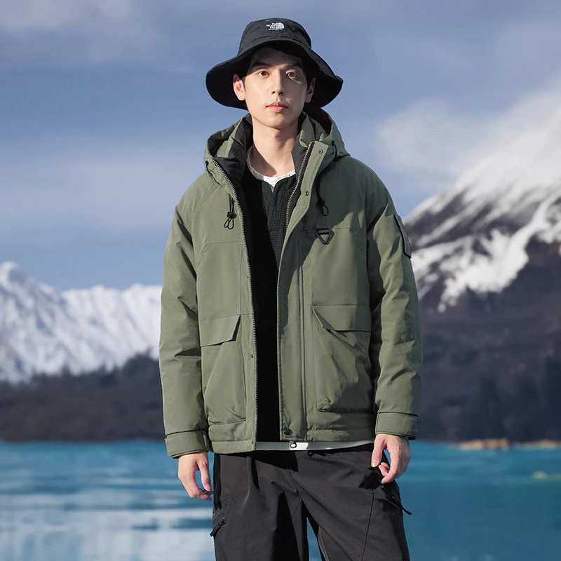 男士羽绒服冬季新款潮牌加厚连帽户外/LMY秋冬户外保暖羽绒服