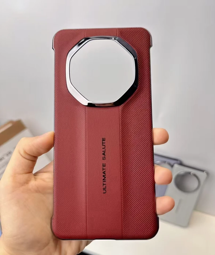 适用华为mate70RS手机壳保时捷素皮无边框mate70秒变非凡大师高端