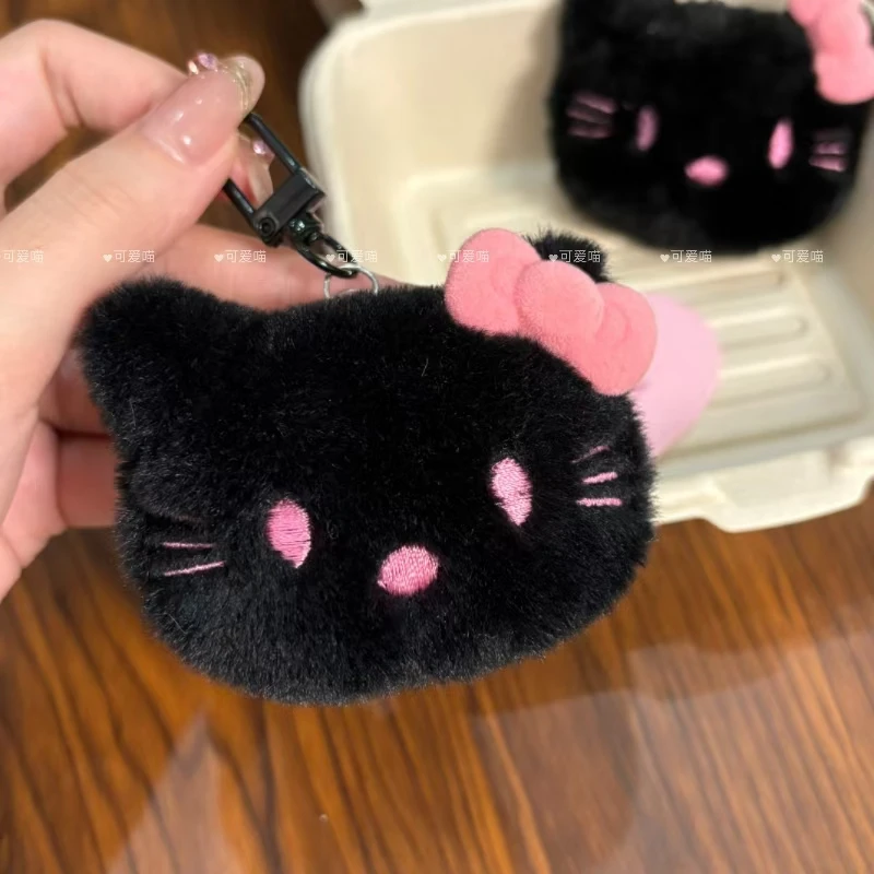 hellokitty黑皮挂件hallo夏威夷包包书包钥匙扣挂饰系列情侣礼物