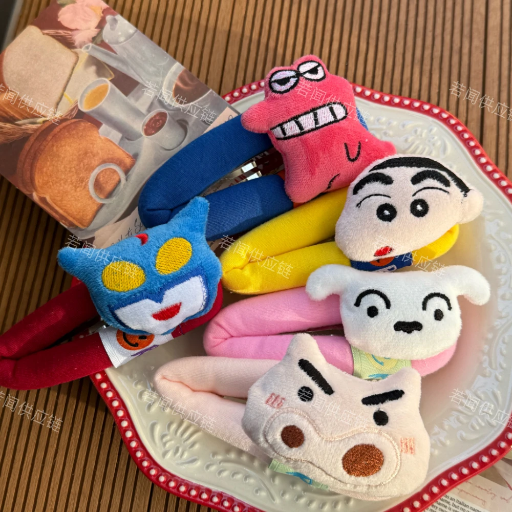 可爱泡泡蜡笔小新公仔发夹大号BB夹洗脸发卡边夹少女心刘海夹发饰