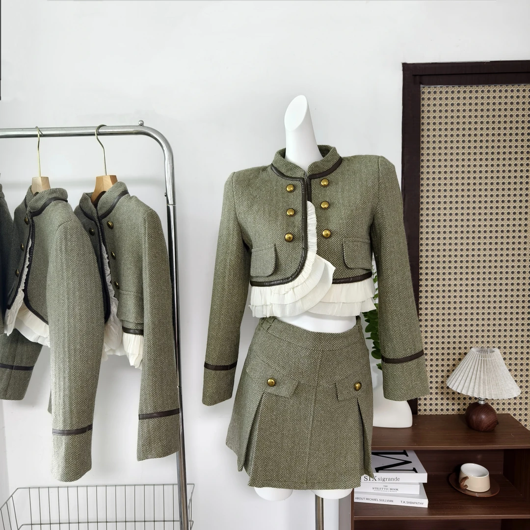 现货2024小香风小众设计买手店在售气质高级定制新款套装外套