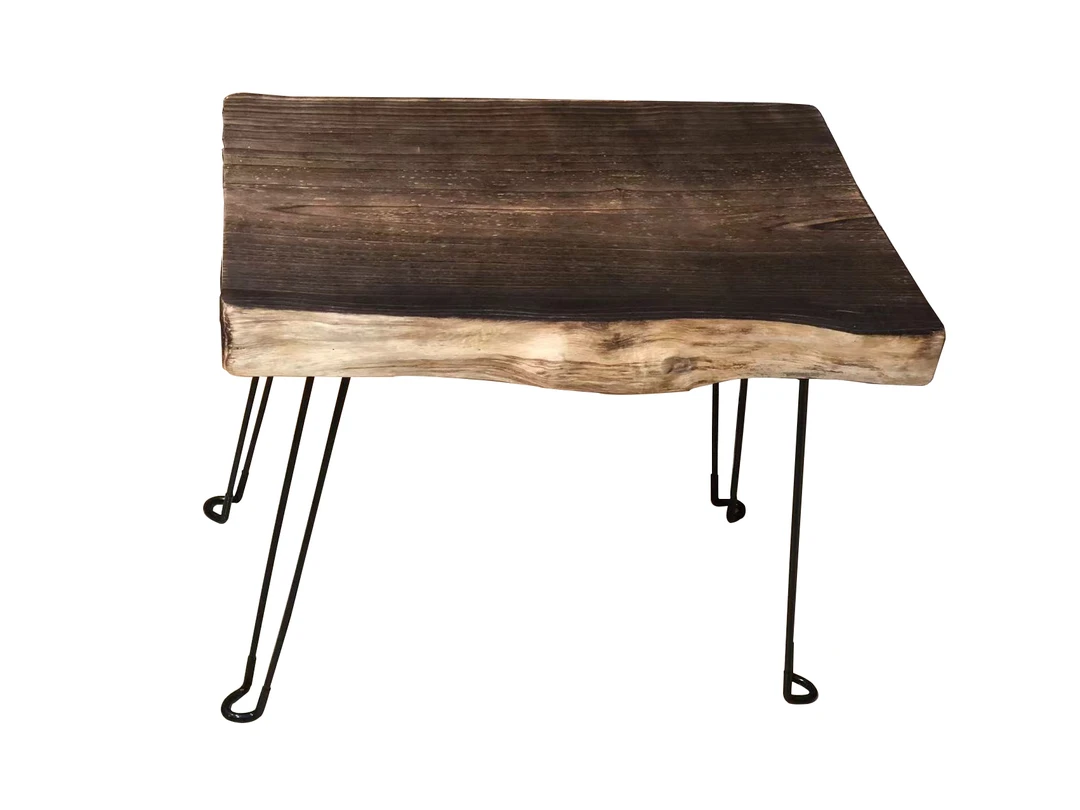 实木材质.侘寂风格. 高温炭化. 尺寸59.5 X40 X50.5