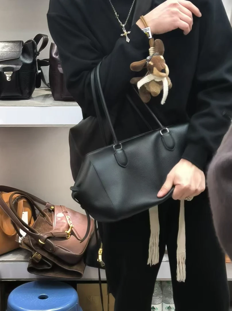 YUSHA/高档黑色手提公文包-7001