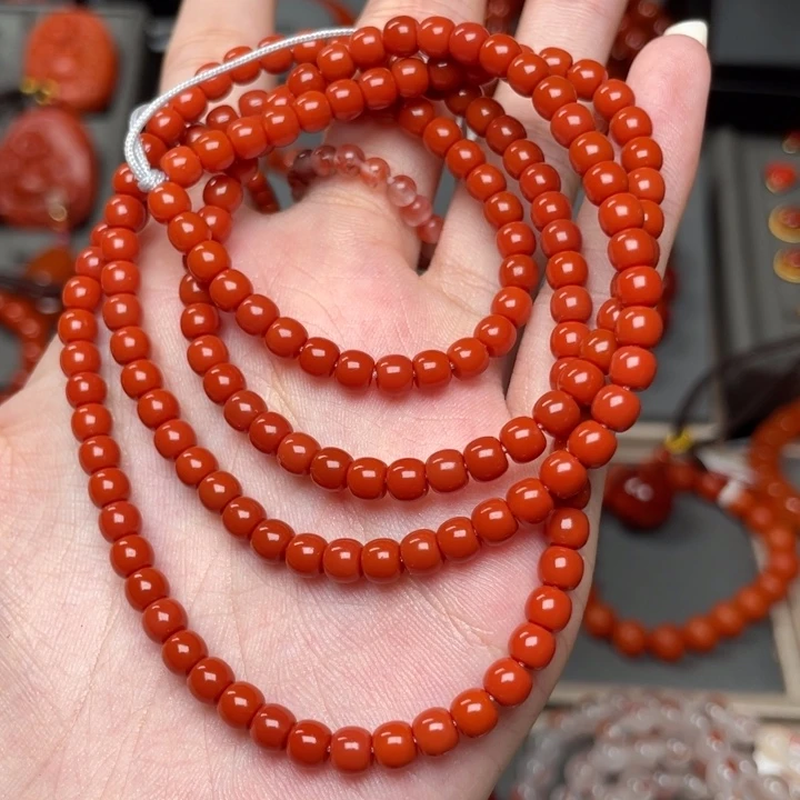 南红玛瑙手链未镶嵌果*?