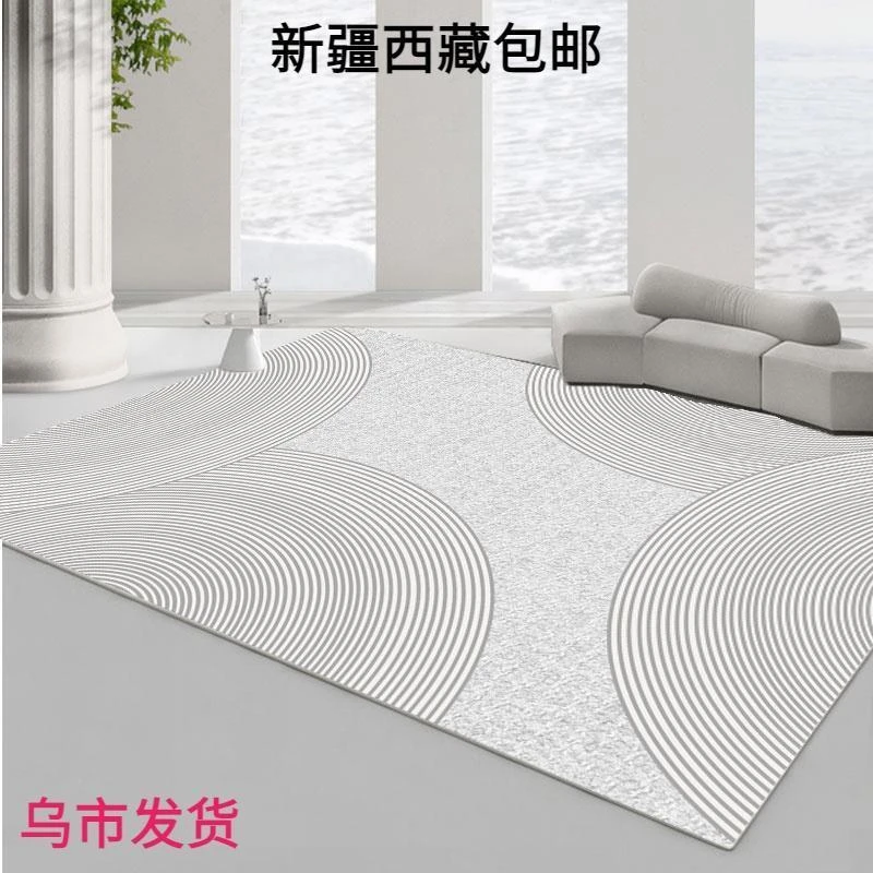 新疆全国包邮轻奢客厅地毯卧室沙发茶几床边毯大面积入户门垫现代