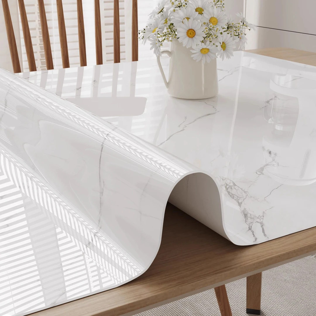 桌布免洗防水防油pvc餐桌面垫轻奢高级感软玻璃客厅茶几垫子台布