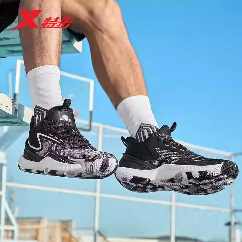 特步桀骜2代丨篮球鞋缓震实战训练球鞋男秋季新款男子运动鞋