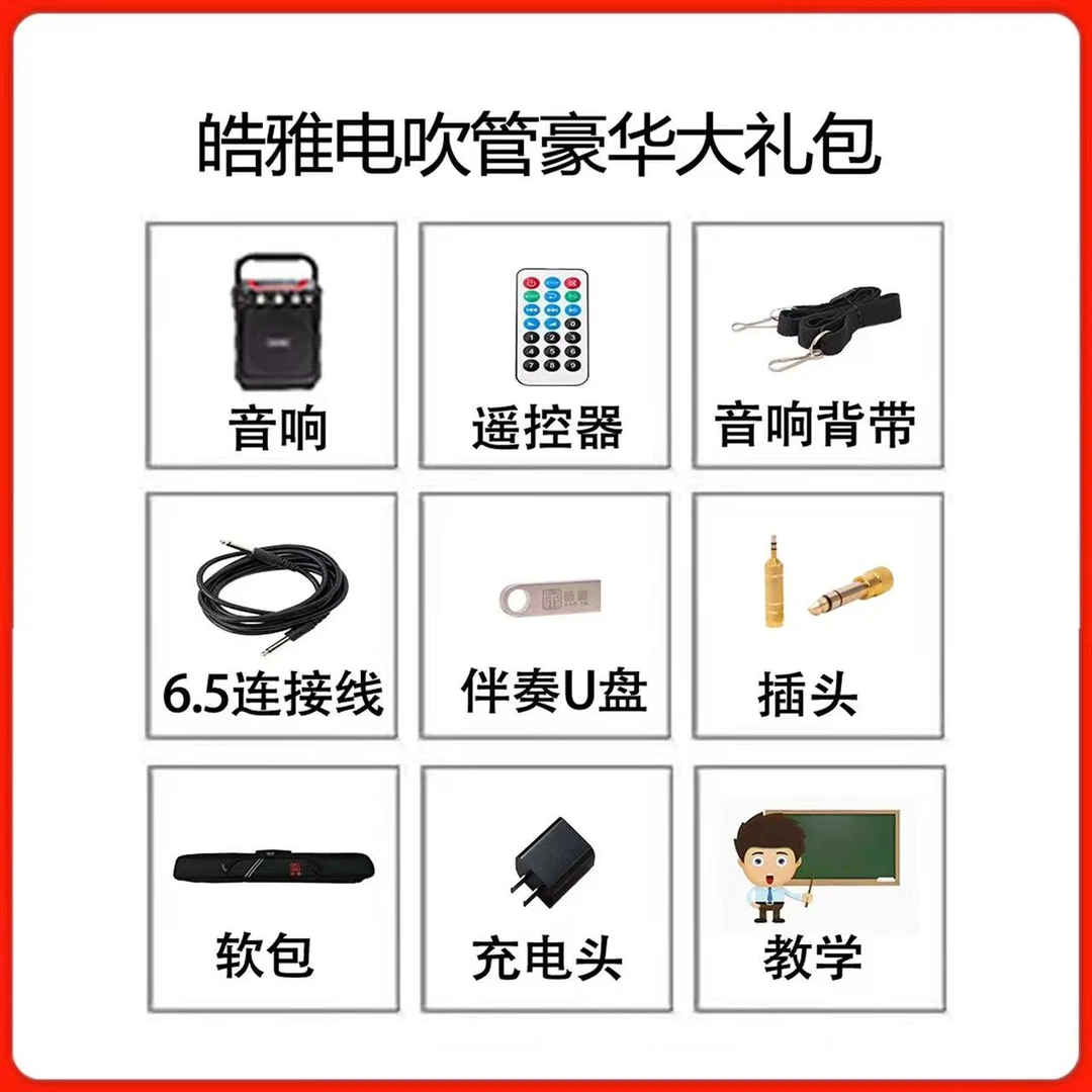 皓雅电吹管豪华大礼包 音响书