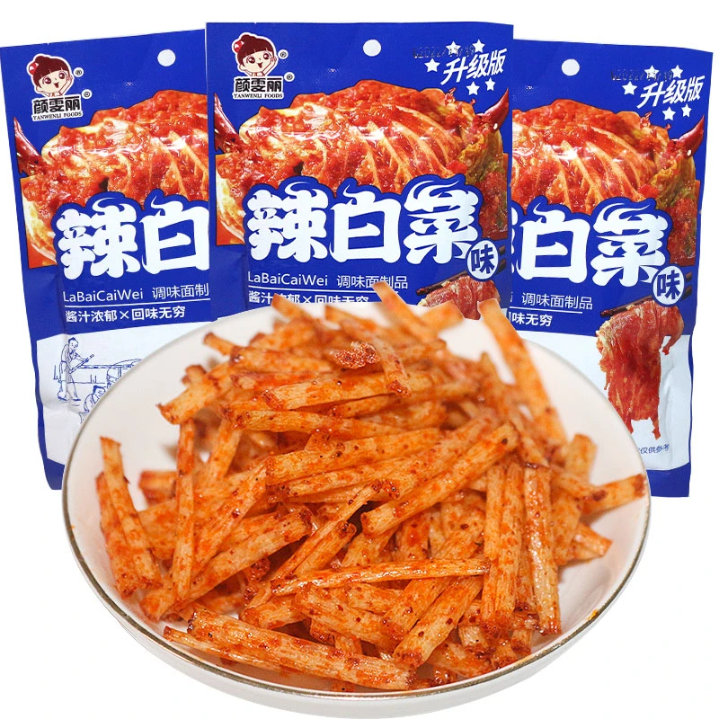 颜雯丽辣白菜15克每包辣条8090后童年儿时怀旧零食大礼包