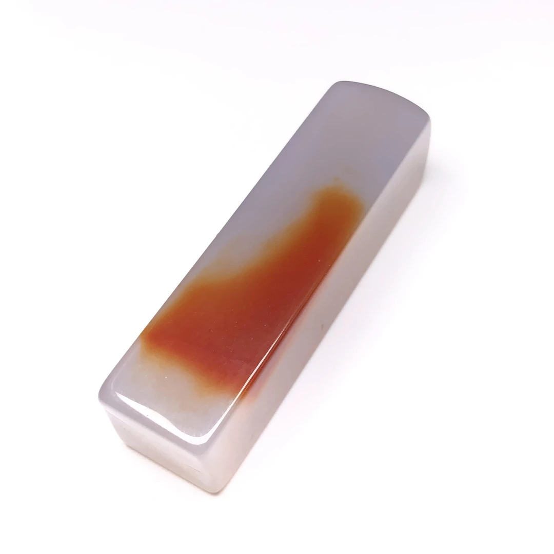 几十年老库存天然缠丝老玛瑙印章无刻字