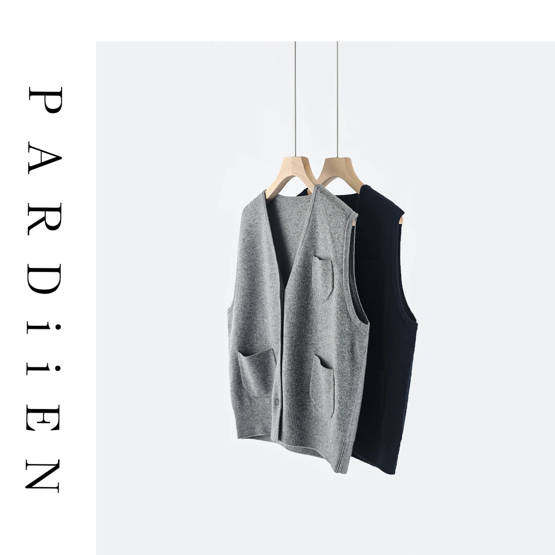 【北总严选】帕迪恩百搭口袋小V领马甲24PD-666