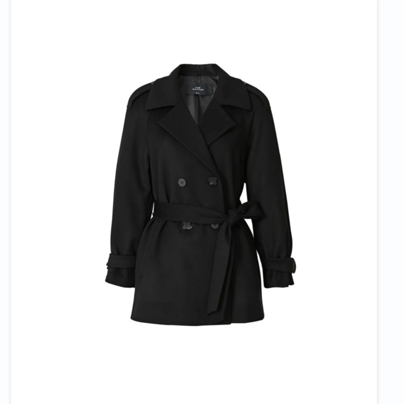 AUM/噢姆随型风衣气质女士春秋黑经典收腰百搭休闲外套M1DE10578