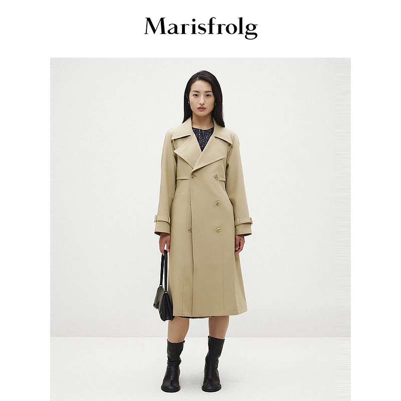 【筑感风衣】Marisfrolg玛丝菲尔春季时尚新款外套AAEG3704F