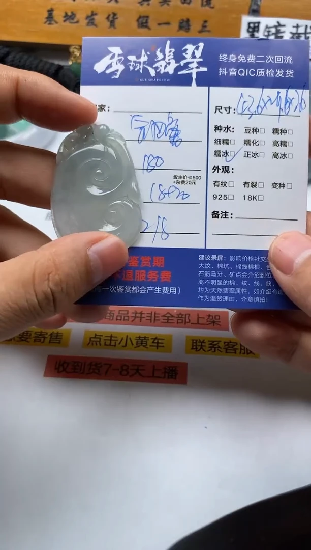 【闪购商品】翡翠颈饰未镶嵌01201091448