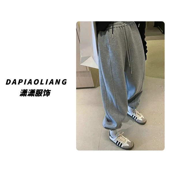 【潇潇精选】2024冬季新款潮牌时尚加绒加厚奥粒绒束脚裤187