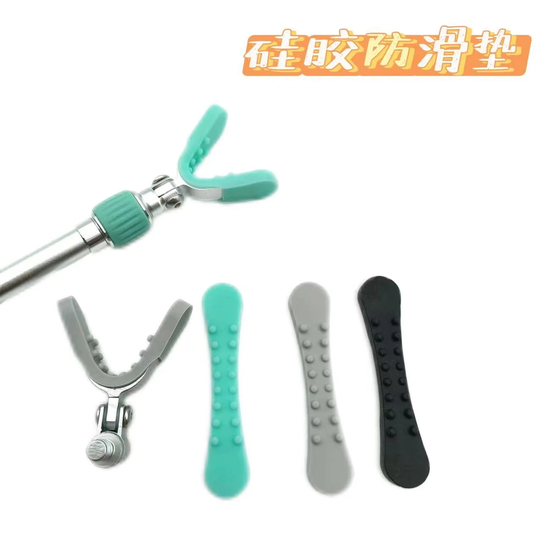 硅胶防滑支架头套后挂头套硅胶防滑颗粒套炮台支架防滑套渔具用品