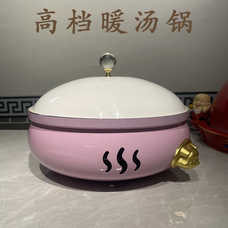 高档网红创意餐具特色铝合金商用保温炉暖汤炉餐厅汤锅酒精干锅炉