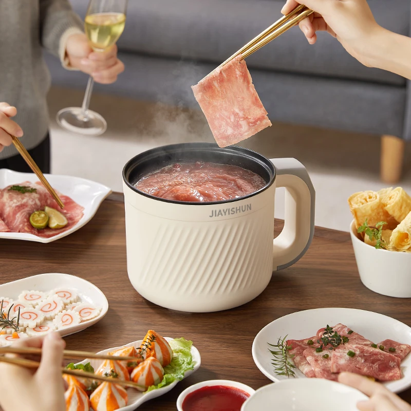 智能小型电煮锅家用小电锅多功能寝室煮面宿舍单人炒菜煮饭煮粥锅