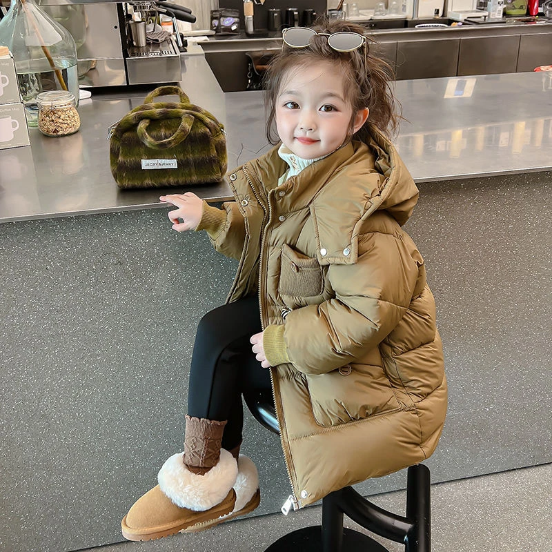 女童棉衣儿童冬装外套夹棉加厚小童冬季棉袄女孩洋气宝宝棉服TD