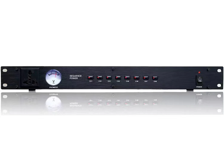 雨果电源时序器8路带电压显示