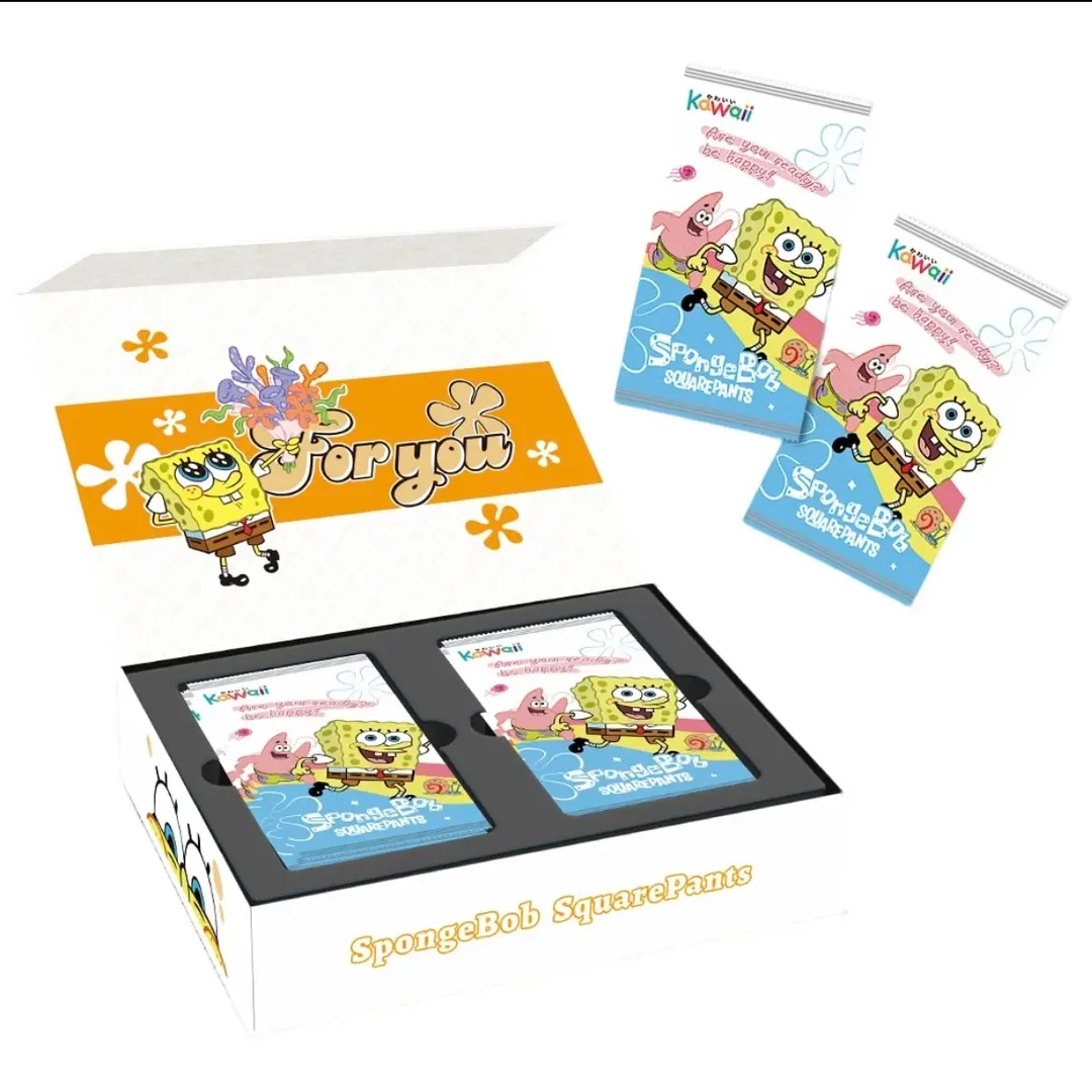 【拆盒】kawaii海绵宝宝卡牌收藏二创